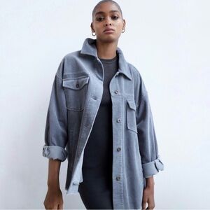 Zara Oversized Corduroy Shacket